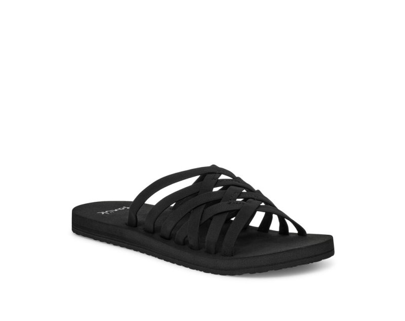 Sandale Sanuk Rio Slide Femme - Noir XOZBQC456